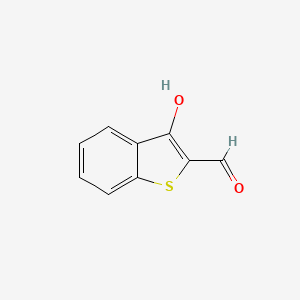 molecular formula C9H6O2S B1206837 3-Hydroxy-2-formylbenzothiophene CAS No. 27751-82-2
