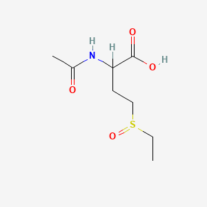 molecular formula C8H15NO4S B1206843 Butanoic acid, 2-(acetylamino)-4-(ethylsulfinyl)- CAS No. 26108-79-2
