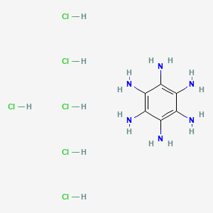 molecular formula C6H18Cl6N6 B12068522 Benzene-1,2,3,4,5,6-hexaamine Hexahydrochloride 