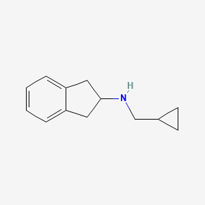 molecular formula C13H17N B12068564 N-(cyclopropylmethyl)-2,3-dihydro-1H-inden-2-amine 
