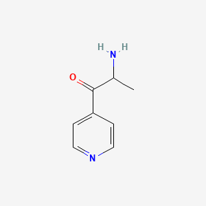 molecular formula C8H10N2O B12068578 2-Amino-1-(pyridin-4-YL)propan-1-one CAS No. 98377-52-7