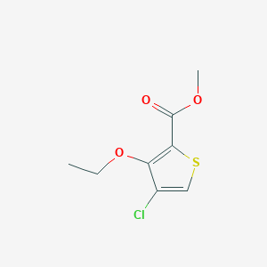molecular formula C8H9ClO3S B12068596 Methyl 4-chloro-3-ethoxythiophene-2-carboxylate 