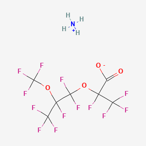 molecular formula C7H4F13NO4 B12068738 Azane;2,3,3,3-tetrafluoro-2-[1,1,2,3,3,3-hexafluoro-2-(trifluoromethoxy)propoxy]propanoic acid CAS No. 510774-77-3