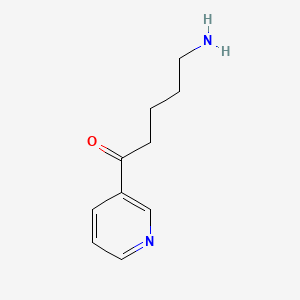 molecular formula C10H14N2O B1206877 5-Amino-1-pyridin-3-ylpentan-1-one 