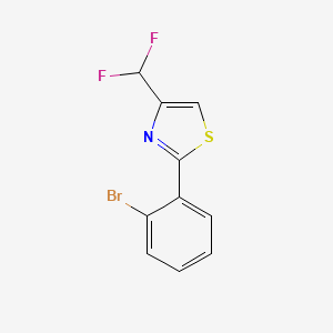 molecular formula C10H6BrF2NS B12068801 2-(2-Bromophenyl)-4-(difluoromethyl)thiazole 
