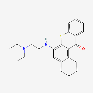 molecular formula C23H28N2OS B1206881 4-(beta-Diethylaminoethylamino)-1,2-cyclohexenothiaxanthone CAS No. 34667-48-6