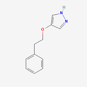 molecular formula C11H12N2O B12068813 4-Phenethoxy-1H-pyrazole 