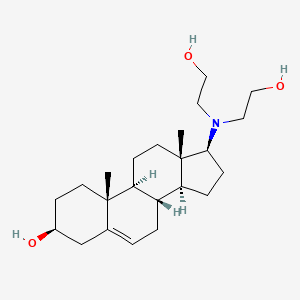molecular formula C23H39NO3 B1206885 17beta-[Bis(2-hydroxyethyl)amino]androst-5-en-3beta-ol CAS No. 6956-93-0