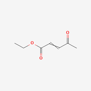 molecular formula C7H10O3 B1206886 Ethyl 4-oxopent-2-enoate 