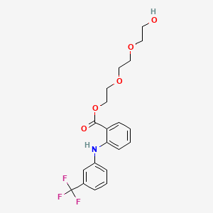 molecular formula C20H22F3NO5 B1206888 Triethylene glycol flufenamate CAS No. 30544-48-0