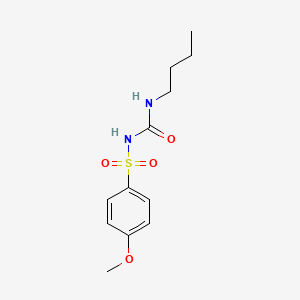 molecular formula C12H18N2O4S B1206889 Anisilbutamide CAS No. 24535-67-9
