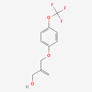molecular formula C11H11F3O3 B12068898 2-(4-Trifluoromethoxy-phenoxymethyl)-prop-2-en-1-ol 