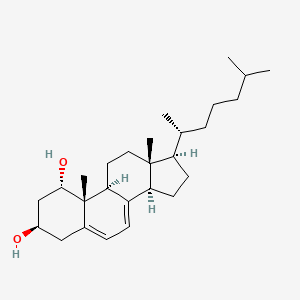 molecular formula C27H44O2 B1206891 Cholesta-5,7-diene-1alpha,3beta-diol CAS No. 43217-89-6