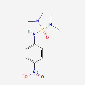 molecular formula C10H17N4O3P B1206899 N,N,N',N'-Tetramethyl-N''-(4-nitrophenyl)phosphoric triamide CAS No. 82720-47-6