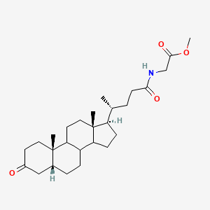 molecular formula C27H43NO4 B1206901 3-Dehydrolithocholylglycine CAS No. 84573-10-4