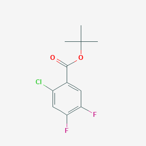 molecular formula C11H11ClF2O2 B12069012 tert-Butyl 2-chloro-4,5-difluorobenzoate 
