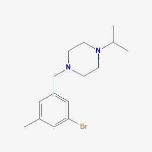 molecular formula C15H23BrN2 B12069022 1-(3-Bromo-5-methylbenzyl)-4-isopropylpiperazine 