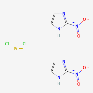 molecular formula C6H6Cl2N6O4Pt B1206903 Dichlorobis(azomycin)platinum II CAS No. 90894-50-1