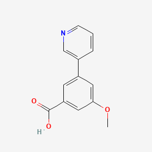 molecular formula C13H11NO3 B12069040 3-Methoxy-5-(pyridin-3-yl)benzoic acid 