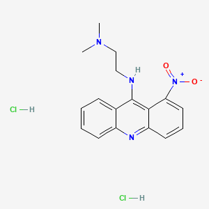 Acridine, 9-((2-(dimethylamino)ethyl)amino)-1-nitro-, dihydrochloride