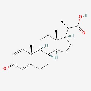 molecular formula C22H30O3 B1206908 20-Carboxy-1,4-pregnadien-3-one CAS No. 20248-18-4