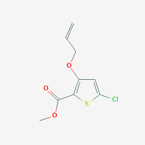 molecular formula C9H9ClO3S B12069147 Methyl 3-(allyloxy)-5-chlorothiophene-2-carboxylate 