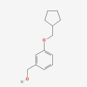 molecular formula C13H18O2 B12069408 [3-(Cyclopentylmethoxy)phenyl]methanol 