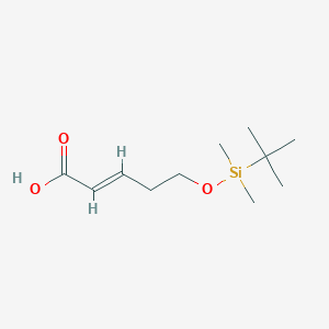 molecular formula C11H22O3Si B12069455 (E)-5-((tert-butyldimethylsilyl)oxy)pent-2-enoic acid 