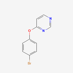 molecular formula C10H7BrN2O B12069524 4-(4-Bromo-phenoxy)-pyrimidine 