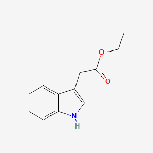 molecular formula C12H13NO2 B1206959 Ethyl 3-indoleacetate CAS No. 778-82-5