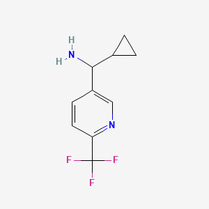 molecular formula C10H11F3N2 B12069600 Cyclopropyl[6-(trifluoromethyl)pyridin-3-yl]methanamine 