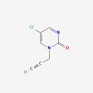 B1206964 1-Propargyl-5-chloropyrimidin-2-one CAS No. 63331-26-0