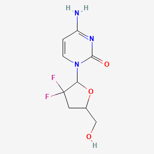 molecular formula C9H11F2N3O3 B12069669 2',3'-Dideoxy-2',2'-difluorocytidine 