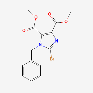 molecular formula C14H13BrN2O4 B12069706 dimethyl 1-benzyl-2-bromo-1H-imidazole-4,5-dicarboxylate 