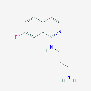 molecular formula C12H14FN3 B12069732 n-(3-Aminopropyl)-7-fluoroisoquinolin-1-amine CAS No. 1207448-29-0