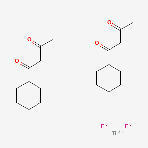 molecular formula C20H32F2O4Ti+2 B1206978 TI(Bzac)2-F2 CAS No. 51064-85-8