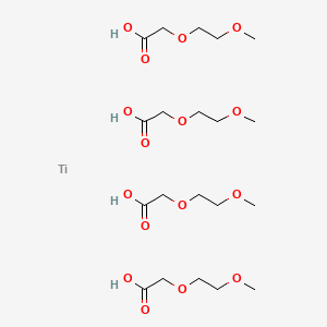 molecular formula C20H40O16Ti B12069829 Titanium 3,6-dioxaheptanoate 