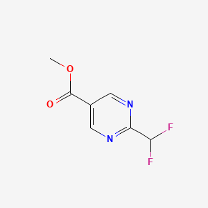 molecular formula C7H6F2N2O2 B12069971 Methyl 2-(difluoromethyl)pyrimidine-5-carboxylate 
