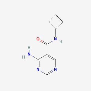 molecular formula C9H12N4O B12069985 4-Amino-N-cyclobutylpyrimidine-5-carboxamide 
