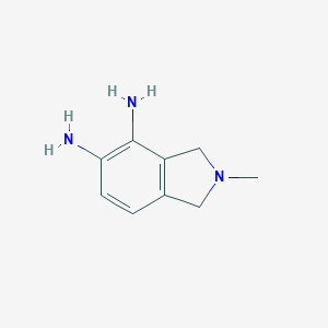 molecular formula C9H13N3 B120700 2-Methylisoindoline-4,5-diamine CAS No. 156694-49-4