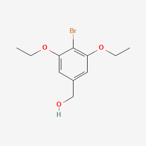 molecular formula C11H15BrO3 B12070027 (4-Bromo-3,5-diethoxyphenyl)methanol CAS No. 363166-42-1