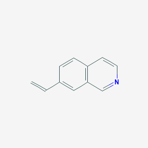 molecular formula C11H9N B12070033 Isoquinoline, 7-ethenyl- CAS No. 1158755-27-1