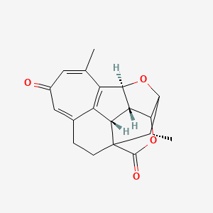 molecular formula C19H18O4 B1207010 Harringtonolide 