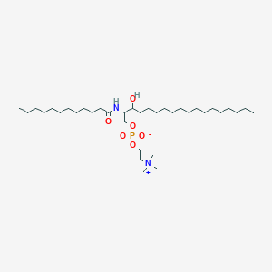 molecular formula C35H73N2O6P B12070148 N-lauroyl-D-erythro-sphinganylphosphorylcholine 