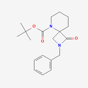 molecular formula C19H26N2O3 B12070169 tert-Butyl 2-benzyl-1-oxo-2,5-diazaspiro[3.5]nonane-5-carboxylate CAS No. 1206969-85-8
