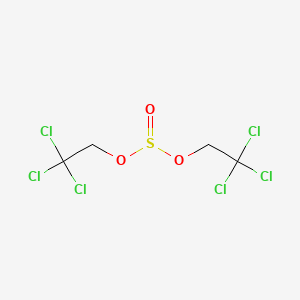 molecular formula C4H4Cl6O3S B12070197 Bis(2,2,2-trichloroethyl) sulfite CAS No. 36884-93-2