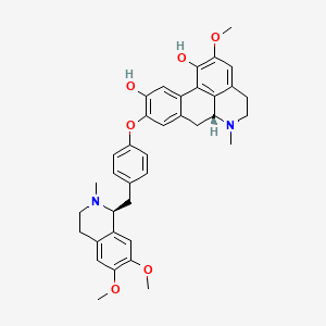 molecular formula C37H40N2O6 B1207020 Pakistanine CAS No. 36506-69-1