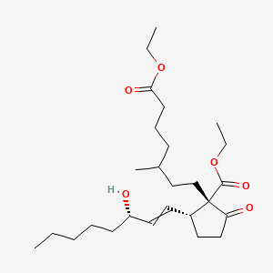 ethyl (1S,2R)-1-(7-ethoxy-3-methyl-7-oxoheptyl)-2-[(3S)-3-hydroxyoct-1-enyl]-5-oxocyclopentane-1-carboxylate