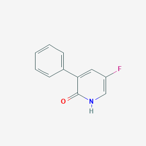 molecular formula C11H8FNO B12070232 5-Fluoro-3-phenylpyridin-2-OL 