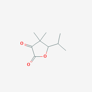 molecular formula C9H14O3 B12070233 Dihydro-5-isopropyl-4,4-dimethyl-2,3-furandione 